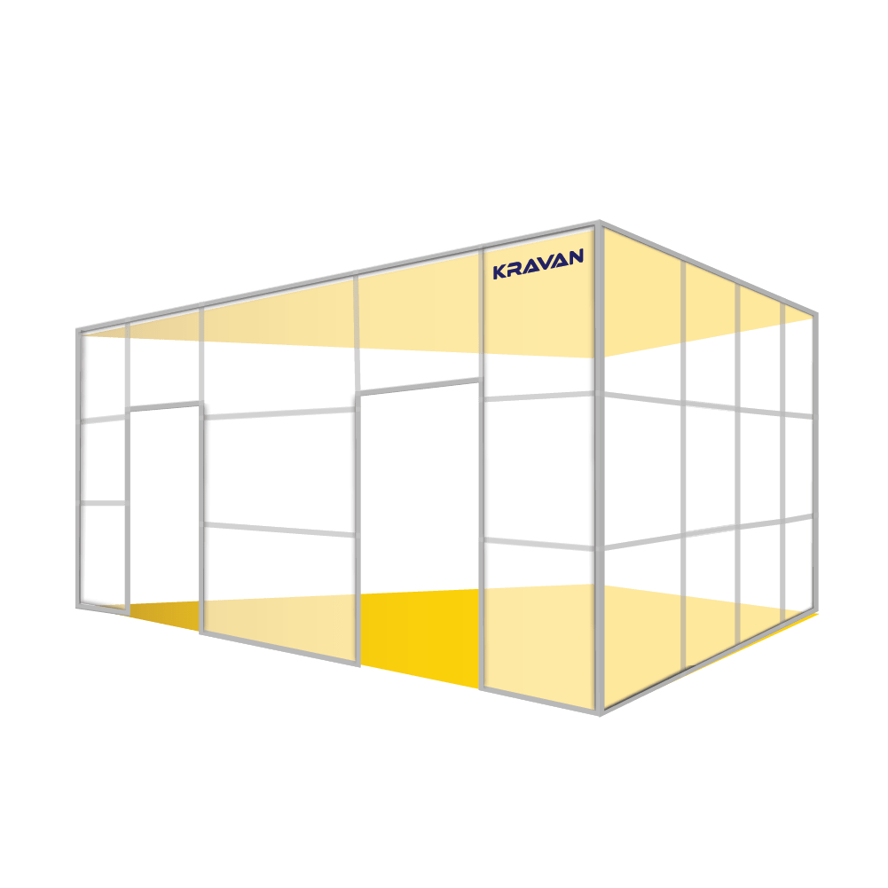 3D model of PVC wall partition product